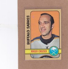 1972-73 O PEE CHEE HOCKEY ROGER CROZIER #50 SABRES EX+ *A29863