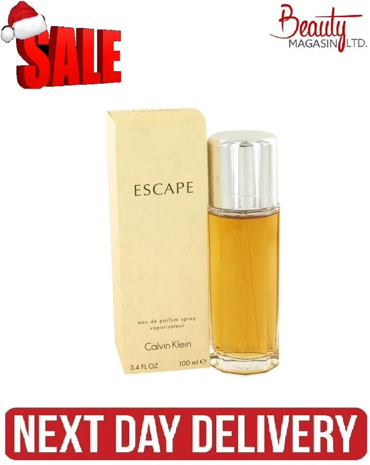 Calvin Klein Escape Eau de Parfum 100ml Spray For Her - FREE NEXT DAY DELIVERY