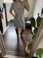 Zara Dresses Plaid Black White Black Size S