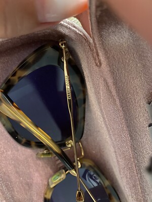 Miu Miu Sunglasses MU 10N 5524 7S0-0A2 TORTOISE SHELL/GREY Women