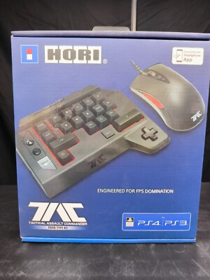 Hori PS4 PS3 Video Game Keyboard Mouse