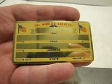 VTG NOS PERMA GRAPHICS THE WORLD'S GREATEST IDENTIFICATION CARD BLANK ID36