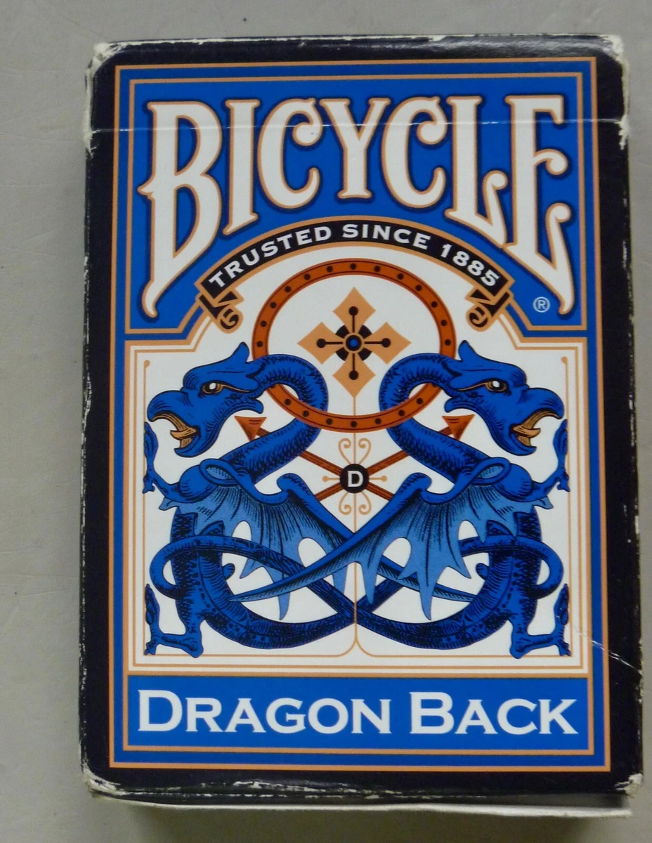 Bicycle blue dragon back playing cards sales