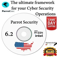 Parrot Security 6.2 Live/Installer Bootable DVD | Same Day Shipping from Cali