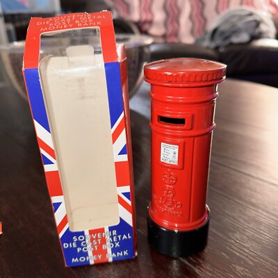 Money Box London Box Letter Box Sparkasse, Money Bank 5 7/8in, New In Box Rare