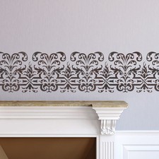 Wand Muster Schablone Wiederverwendbar Bord&uuml;renschablonen Cerise f&uuml;r DIY Wanddeko