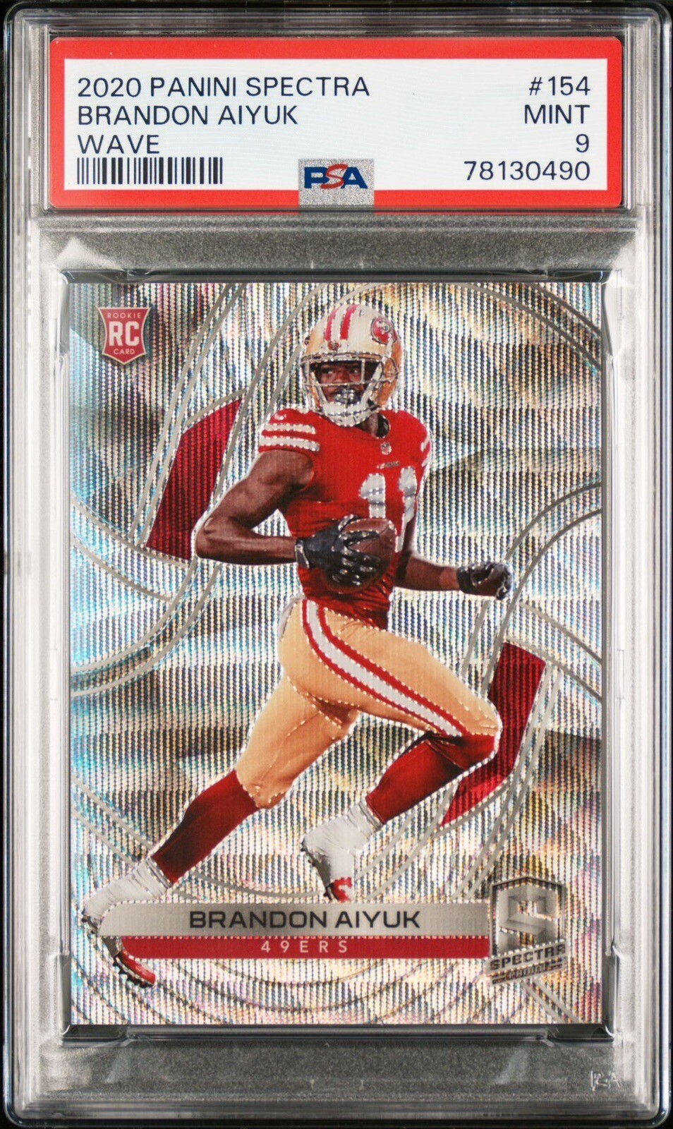 Brandon Aiyuk Panini Spectra #154 Wave