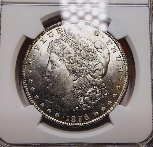 1896 $1 Morgan Silver Dollar **MS63 NGC** Beautiful Uncirculated Example