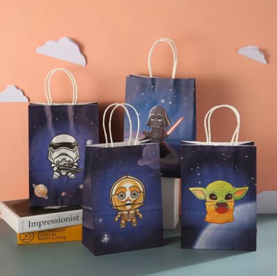 LEERE PARTY-GESCHENKTÜTEN FÜR STAR WARS MOTTOPARTY (12ER-PACK)