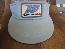 VTG WILLIAMS PIPELINE HAT CAP COMPANY HEADLINER PATCH RARE MADE IN USA VISOR 13