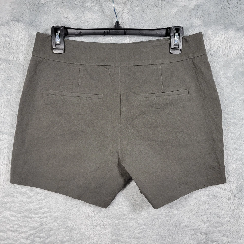Maison Jules Shorts Womens 6 Brown Gray Pockets Stretch 30x4.5 - Image 2 of 4