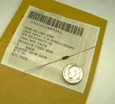FIXED RESISTOR RWR81S3R92FS NOS 3.92 OHM 1.5" L WIRE LEADS .25" L BODY .085" D