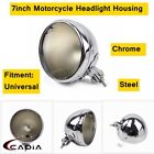 <!--F#f_0-->7inch Universal Motorcycle Headlight Housing Chrome Light Bulb Bucket For Harley<!--F/-->
