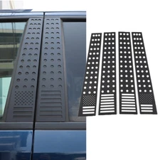 4x Window Pillar Post Panel Decor Cover Trim Strip For Dodge RAM 1500 18+ Black