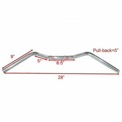 Fits Norton Royal Enfield Yamaha RD 350 Triumph Handlebar 7/8" Chrome Plated S2u - Изображение 4 из 4