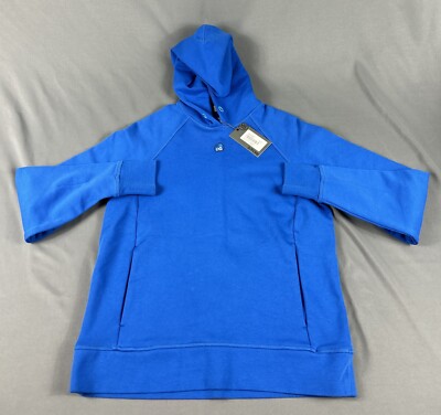 G/Fore G4 Hooded Sweatshirt Hoodie Small Blue Cotton Spandex NWT MSRP $165