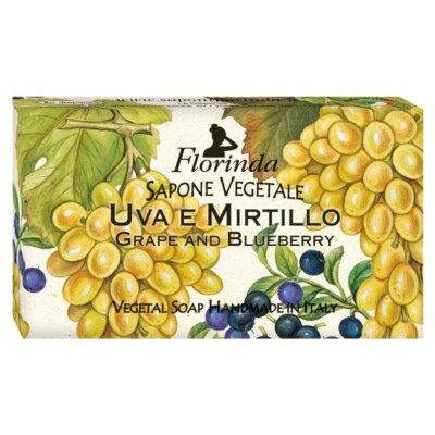 Florinda Fruit's Passion Grape & Blueberry Vegetal Soap Bar 100g 3.5oz