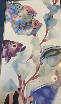 Tracy Taylor Down Under 1988 Art Print Fish Aquatic Tropical Ocean