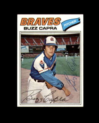 Buzz Capra Signed Original 1977 Topps Atlanta Braves Autograph 1
