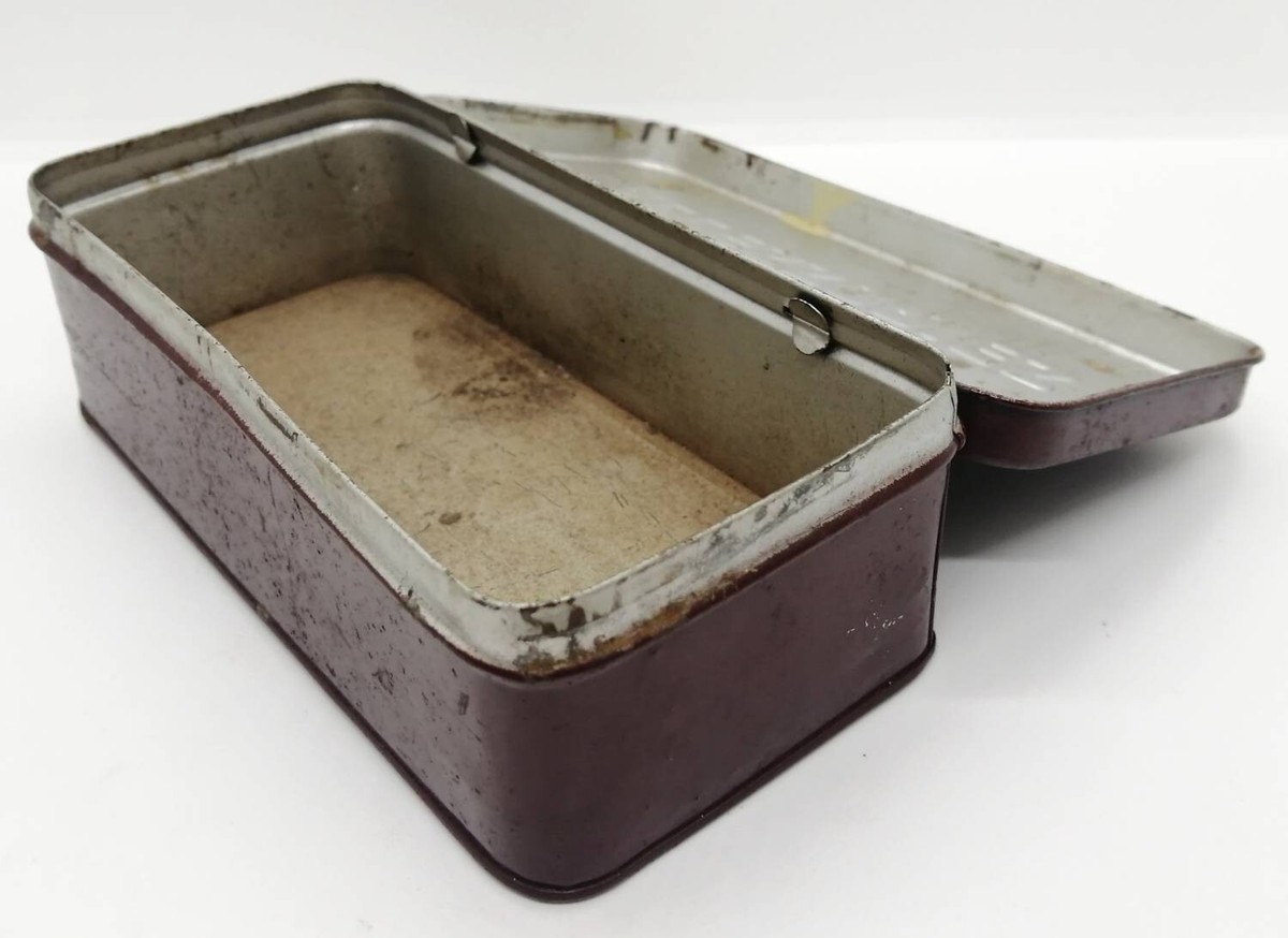 TOYOTA ACCESSORIES CASE Metal Retro Empty Can Antique