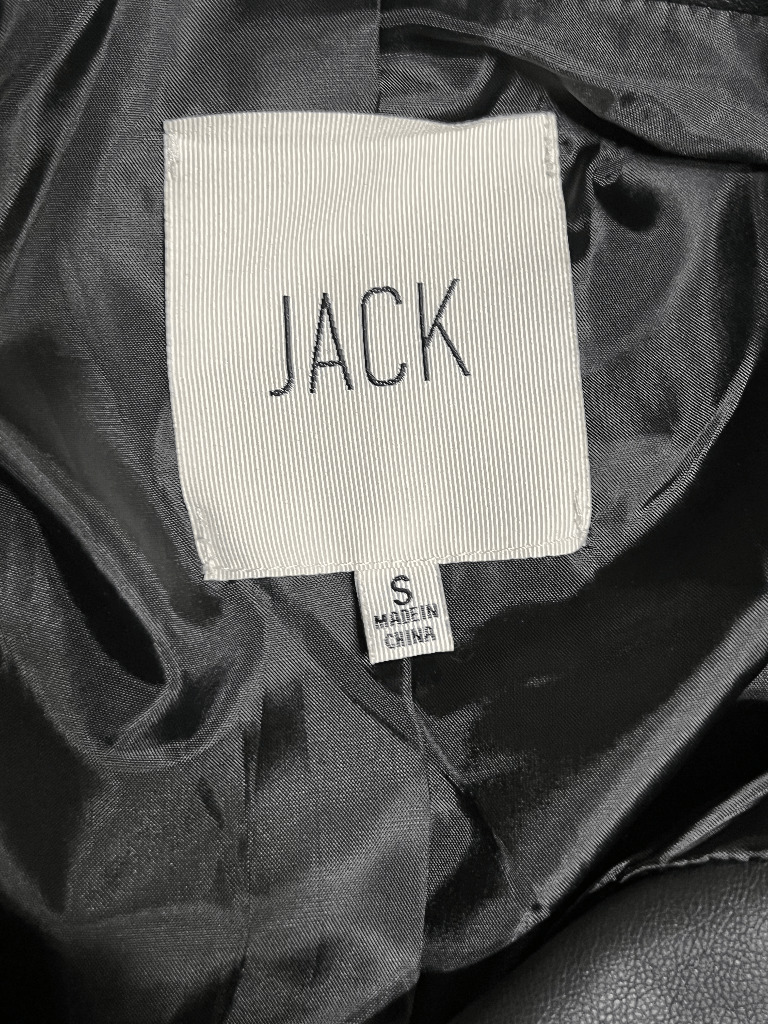JACK Buffalo Plaid, Faux Leather Moto Jacket Size… - image 3