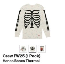 Size S - Supreme  x Hanes  Bones Thermal Crew 1 Pack  Floral 