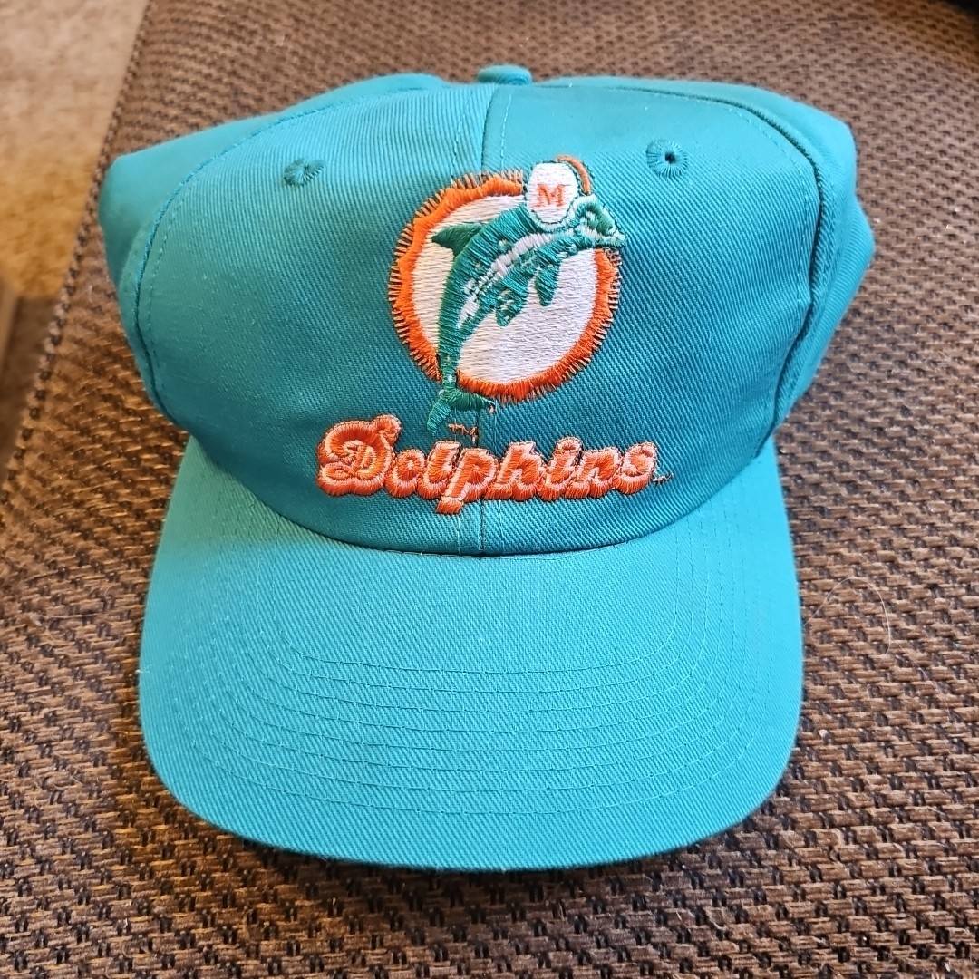 値下げ希望可　Miami Dolphins ドルフィンズ古着 Miami Dolphins Vintage Teal snapback New Hat Cap Starter