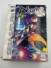 Nights Into Dreams Sega Saturn Video Game & 3D Controller Box Manual Tested CIB