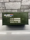 Vtg 1993 G.I. JOE Footlocker Storage Box  Rope Handles & Tray For 12" FIGURE