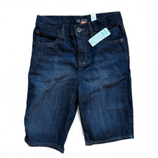 NWT Youth Boys The Childrens Place Darkest Wash Bermuda Denim Jean Shorts Sz 10