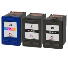 Compatible Ink Cartridge For HP 27 2Black and 28 Color-USA