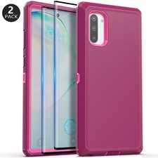 Red For Samsung Galaxy Note 10 Plus/ Note 10 Phone Case Cover Screen Protector