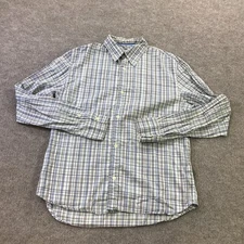 Paul Smith Jeans Shirt Mens Medium Plaid Button Down Long Sleeve Casual Blue