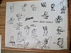 from Estate  RARE HAMM's BEER AD Proof Artwork  of the Baby Bear Models