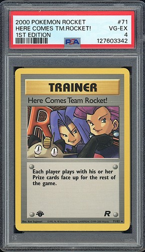 Here Comes Team Rocket! (1st Edition) graded PSA 4 for sale on eBay