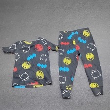 American Marketing Toddler Size 2T Black Batman Print Pajama Top  Bottom Set