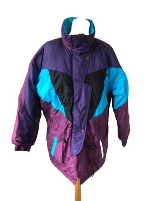 Vintage 80 s Damen hochwertige Skijacke Gr. L #313