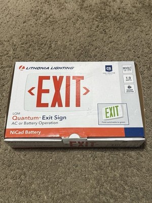 Lithonia Lighting Contractor Select LQM Series Integrated 120/277V LED Exit Sign