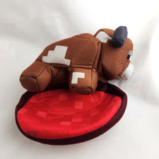 Minecraft Brown Cow Plush Reversible 2 in 1 Raw Beef Porkhop Stuffed Toy