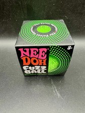 AUTHENTIC Needoh Fuzzball The Velvet Squeeze New In Box Nee Doh Green