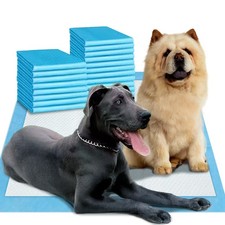 Enormous Size 54"x37" Pee Pads for Large Dogs, Heavy Absorbent Quick Dry Disp...