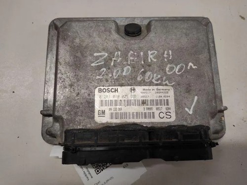 OPEL ZAFIRA A F75 Motorsteuergerät ECU 0281010021 2.00 Diesel 74kw 27013978