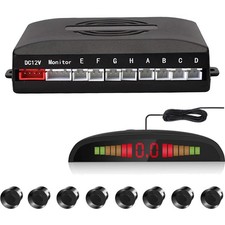 Car Reverse Parking Radar System with 8 Parking Sensors Distance Detection ...
