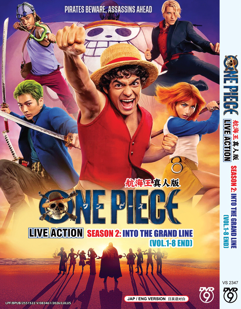 JAPANESE~DVD ONE PIECE LIVE ACTION SEASON 2 VOL.1-8 END *ENGLISH