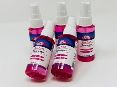 5 Pack Heritage Store Rose Petals Rosewater Skin Toner 2oz  NEW 5 pac =  10 OZ