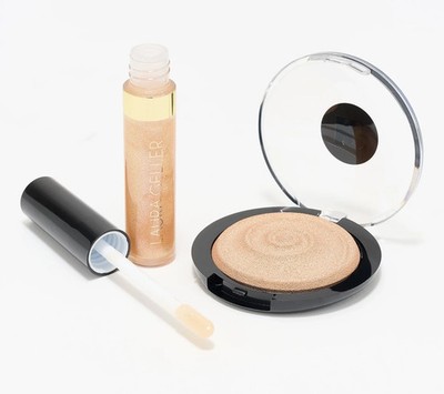 Laura Geller Gelato Baked Highlighter with Lip Gloss