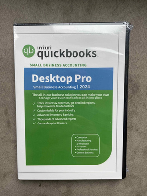 #ad #ad Quickbooks desktop pro 2024 3 User PC Installation DVD lieftime no sub $183.20