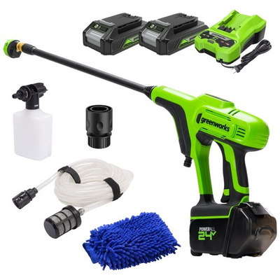 #ad Greenworks 24V max 600 Psi Cordless Pressure Washer Cleaner w 2 x2Ah Battery $159.99
