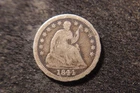 1844-O Fine F+ Seated Liberty Half Dime Nice Rims Decent Coin KCX