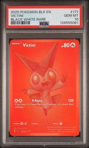 Pokemon Victini Black Bolt Black White Rare #171 PSA 10 Gem Mint